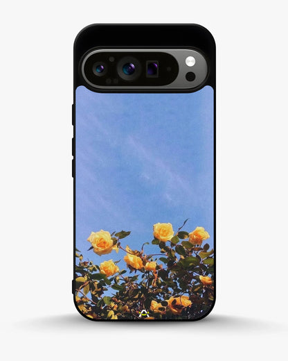Yellow Roses Sky Phone Case - Cheerful Yellow & Blue Print for iPhone, Samsung, Pixel, OnePlus & Vivo
