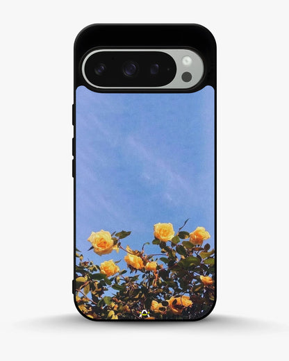 Yellow Roses Sky Phone Case - Cheerful Yellow & Blue Print for iPhone, Samsung, Pixel, OnePlus & Vivo