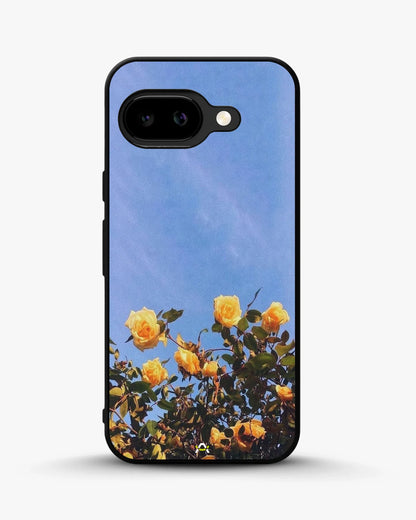 Yellow Roses Sky Phone Case - Cheerful Yellow & Blue Print for iPhone, Samsung, Pixel, OnePlus & Vivo