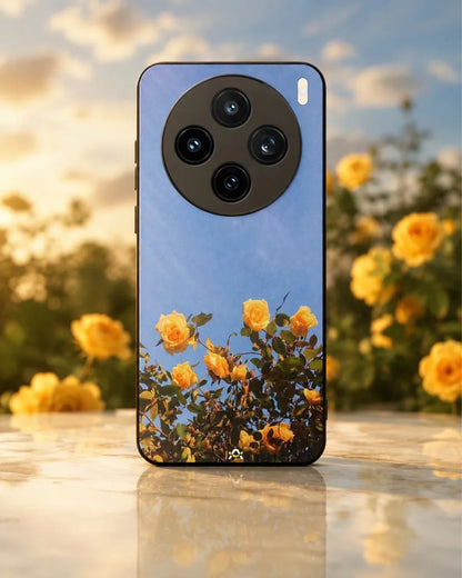 Yellow Roses Sky Phone Case - Cheerful Yellow & Blue Print for iPhone, Samsung, Pixel, OnePlus & Vivo