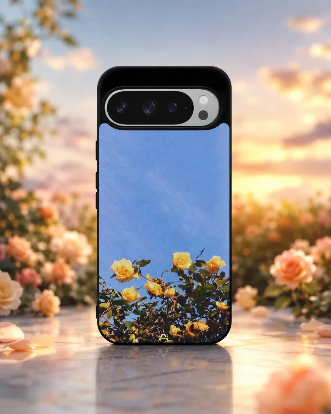Yellow Roses Sky Phone Case - Cheerful Yellow & Blue Print for iPhone, Samsung, Pixel, OnePlus & Vivo