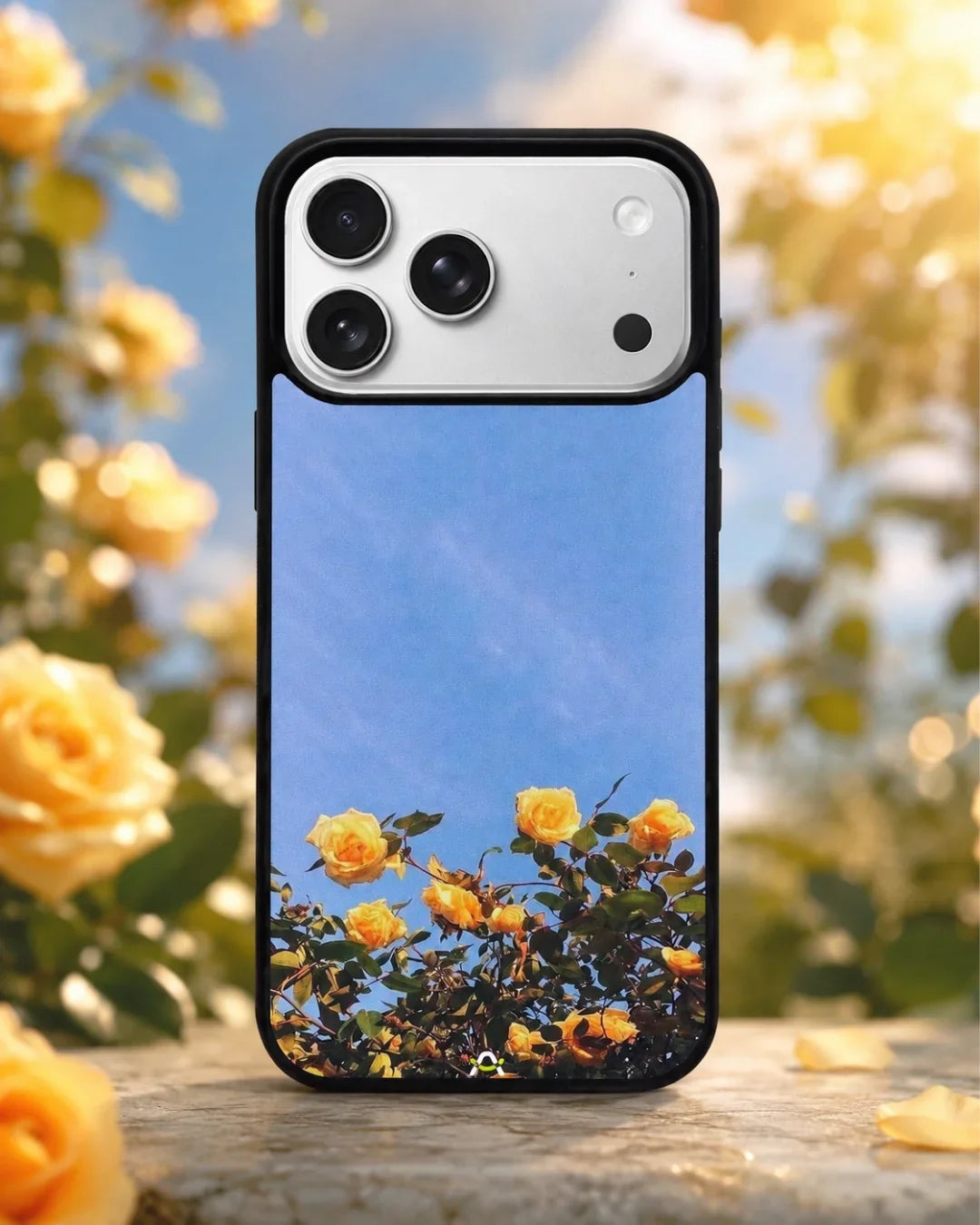 Yellow Roses Sky Phone Case - Cheerful Yellow & Blue Print for iPhone, Samsung, Pixel, OnePlus & Vivo