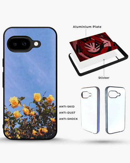 Yellow Roses Sky Phone Case - Cheerful Yellow & Blue Print for iPhone, Samsung, Pixel, OnePlus & Vivo