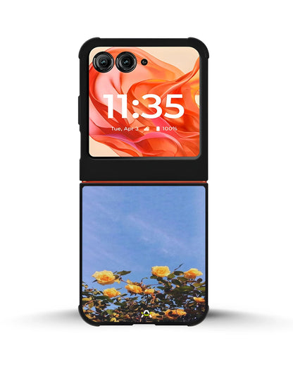 Yellow Roses Sky Phone Case - Cheerful Yellow & Blue Print for iPhone, Samsung, Pixel, OnePlus & Vivo